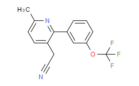 6-Methyl-2-(3-(trifluoromethoxy)phenyl)pyridine-3-acetonitrile