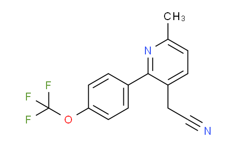 6-Methyl-2-(4-(trifluoromethoxy)phenyl)pyridine-3-acetonitrile