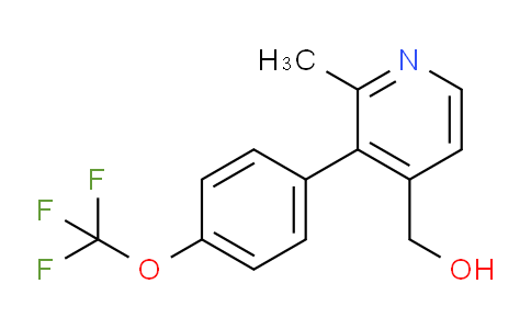 2-Methyl-3-(4-(trifluoromethoxy)phenyl)pyridine-4-methanol