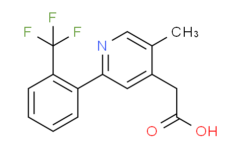 5-Methyl-2-(2-(trifluoromethyl)phenyl)pyridine-4-acetic acid