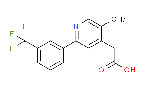 5-Methyl-2-(3-(trifluoromethyl)phenyl)pyridine-4-acetic acid