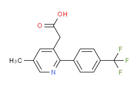 5-Methyl-2-(4-(trifluoromethyl)phenyl)pyridine-3-acetic acid