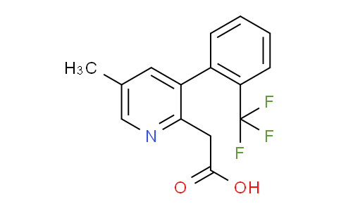 5-Methyl-3-(2-(trifluoromethyl)phenyl)pyridine-2-acetic acid