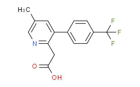 5-Methyl-3-(4-(trifluoromethyl)phenyl)pyridine-2-acetic acid
