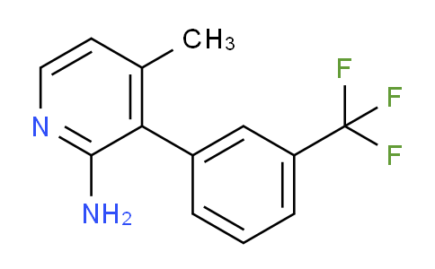 2-Amino-4-methyl-3-(3-(trifluoromethyl)phenyl)pyridine