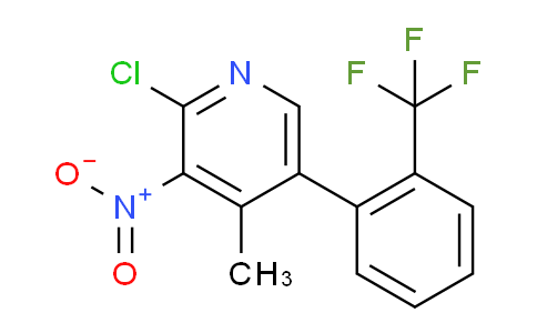 AM29744 | 1261604-38-9 | 2-Chloro-4-methyl-3-nitro-5-(2-(trifluoromethyl)phenyl)pyridine