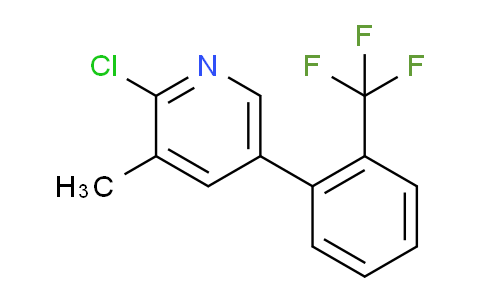 2-Chloro-3-methyl-5-(2-(trifluoromethyl)phenyl)pyridine