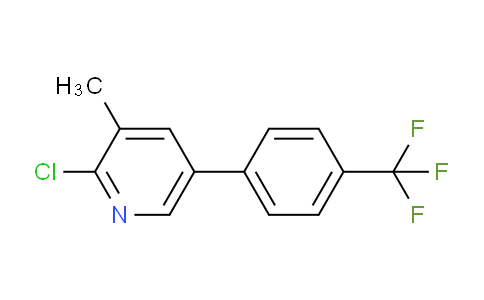 2-Chloro-3-methyl-5-(4-(trifluoromethyl)phenyl)pyridine