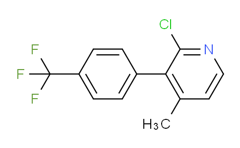 2-Chloro-4-methyl-3-(4-(trifluoromethyl)phenyl)pyridine