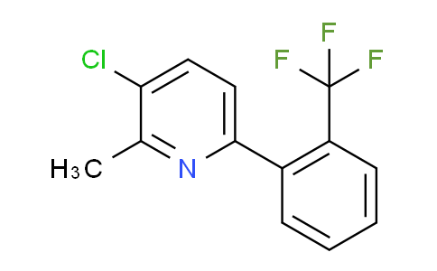 3-Chloro-2-methyl-6-(2-(trifluoromethyl)phenyl)pyridine
