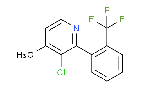 3-Chloro-4-methyl-2-(2-(trifluoromethyl)phenyl)pyridine