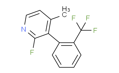 2-Fluoro-4-methyl-3-(2-(trifluoromethyl)phenyl)pyridine