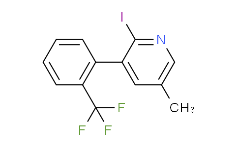2-Iodo-5-methyl-3-(2-(trifluoromethyl)phenyl)pyridine
