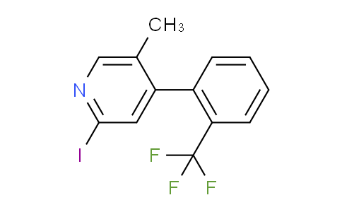 2-Iodo-5-methyl-4-(2-(trifluoromethyl)phenyl)pyridine