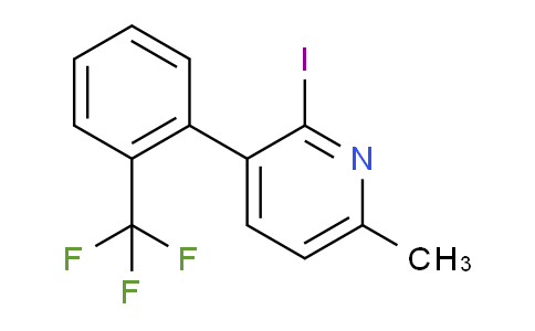 2-Iodo-6-methyl-3-(2-(trifluoromethyl)phenyl)pyridine