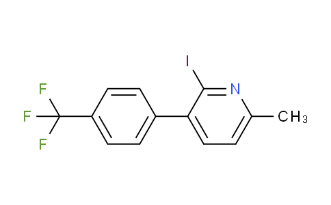 2-Iodo-6-methyl-3-(4-(trifluoromethyl)phenyl)pyridine