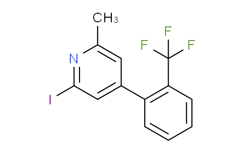 2-Iodo-6-methyl-4-(2-(trifluoromethyl)phenyl)pyridine