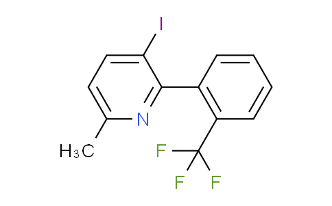 3-Iodo-6-methyl-2-(2-(trifluoromethyl)phenyl)pyridine