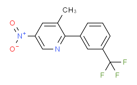 3-Methyl-5-nitro-2-(3-(trifluoromethyl)phenyl)pyridine