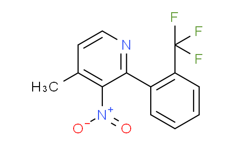 4-Methyl-3-nitro-2-(2-(trifluoromethyl)phenyl)pyridine