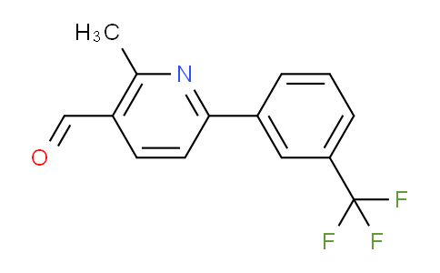 2-Methyl-6-(3-(trifluoromethyl)phenyl)nicotinaldehyde