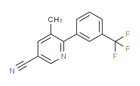 5-Methyl-6-(3-(trifluoromethyl)phenyl)nicotinonitrile