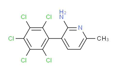 2-Amino-6-methyl-3-(perchlorophenyl)pyridine