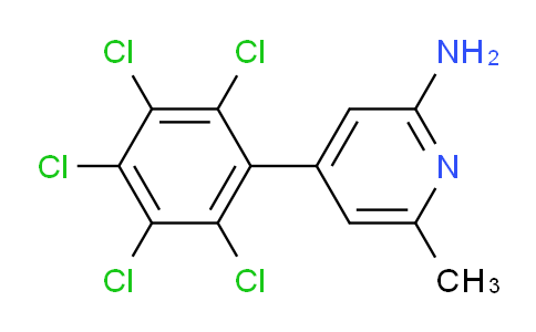2-Amino-6-methyl-4-(perchlorophenyl)pyridine