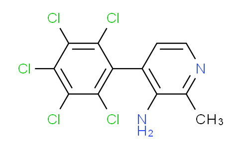 3-Amino-2-methyl-4-(perchlorophenyl)pyridine