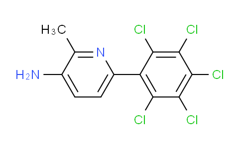 3-Amino-2-methyl-6-(perchlorophenyl)pyridine