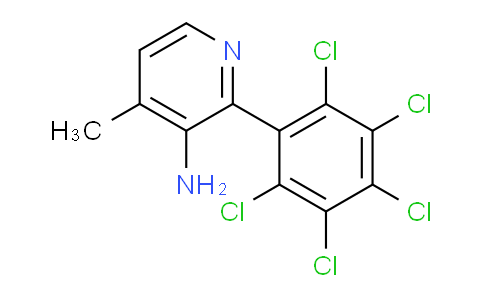 3-Amino-4-methyl-2-(perchlorophenyl)pyridine