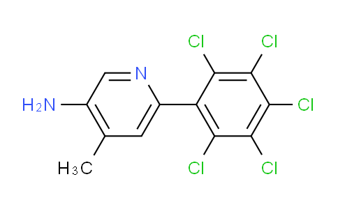 3-Amino-4-methyl-6-(perchlorophenyl)pyridine