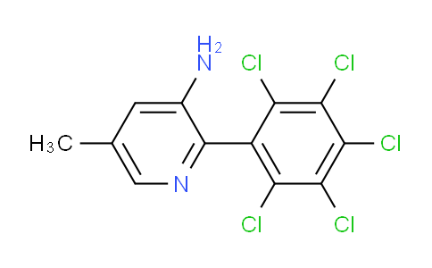 3-Amino-5-methyl-2-(perchlorophenyl)pyridine