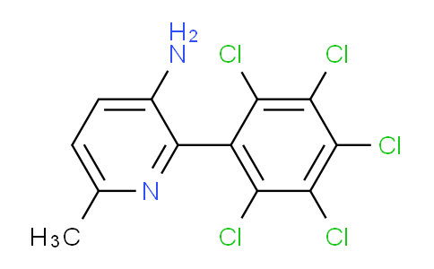 3-Amino-6-methyl-2-(perchlorophenyl)pyridine