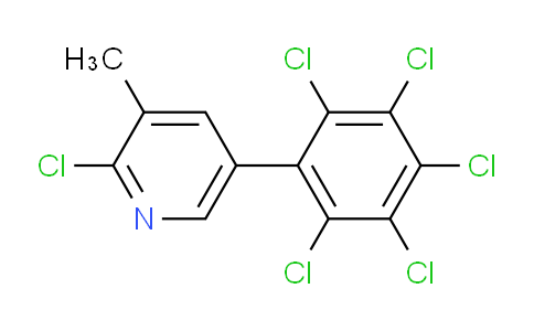 2-Chloro-3-methyl-5-(perchlorophenyl)pyridine