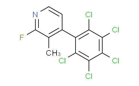 2-Fluoro-3-methyl-4-(perchlorophenyl)pyridine