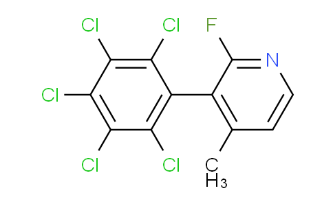 2-Fluoro-4-methyl-3-(perchlorophenyl)pyridine