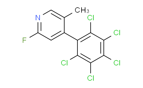 2-Fluoro-5-methyl-4-(perchlorophenyl)pyridine