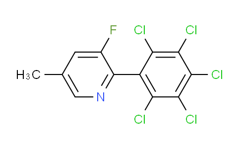 3-Fluoro-5-methyl-2-(perchlorophenyl)pyridine