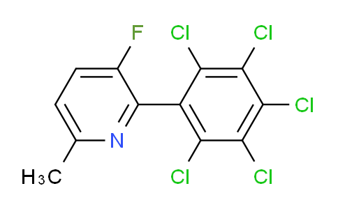 3-Fluoro-6-methyl-2-(perchlorophenyl)pyridine