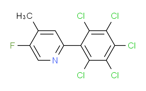 5-Fluoro-4-methyl-2-(perchlorophenyl)pyridine