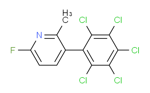 6-Fluoro-2-methyl-3-(perchlorophenyl)pyridine