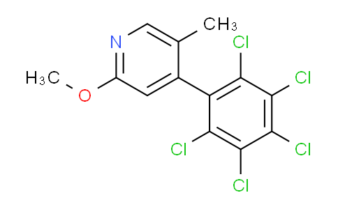 2-Methoxy-5-methyl-4-(perchlorophenyl)pyridine