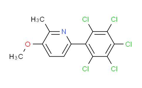 3-Methoxy-2-methyl-6-(perchlorophenyl)pyridine