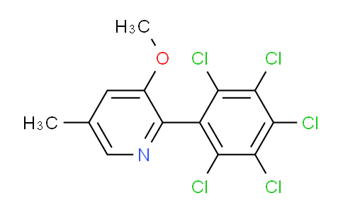 3-Methoxy-5-methyl-2-(perchlorophenyl)pyridine