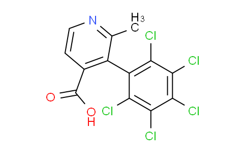 2-Methyl-3-(perchlorophenyl)isonicotinic acid