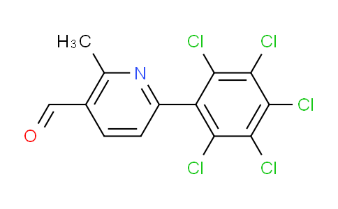 2-Methyl-6-(perchlorophenyl)nicotinaldehyde