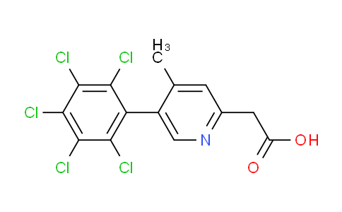 AM30333 | 1361562-41-5 | 4-Methyl-5-(perchlorophenyl)pyridine-2-acetic acid