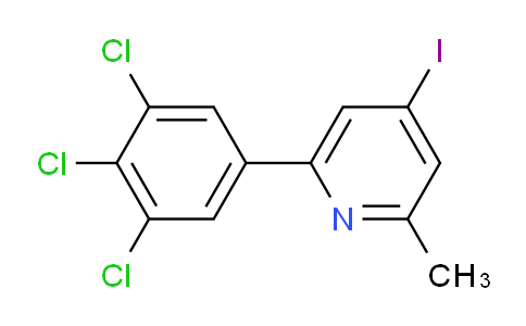 4-Iodo-2-methyl-6-(3,4,5-trichlorophenyl)pyridine