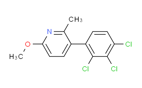 6-Methoxy-2-methyl-3-(2,3,4-trichlorophenyl)pyridine